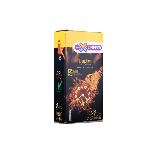 کاندوم ایکسدریم مدل توربو بسته ۱۲ عددی