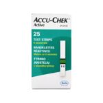 نوار تست قند خون  اکیوچک اکتیو  بسته 25 عددی (Accu Chek Active )